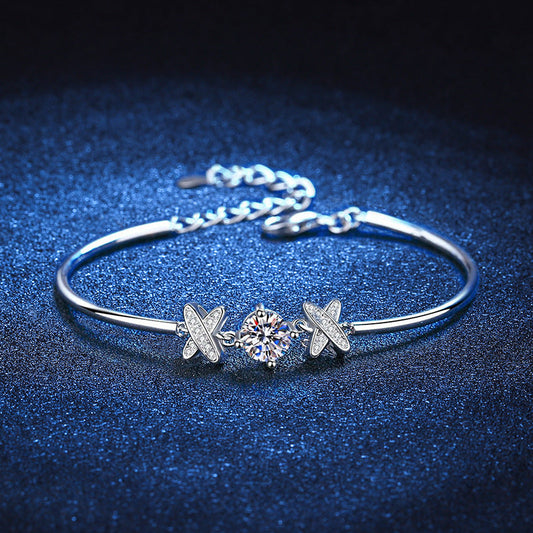 [Leaves]ELEGANT BOW-KNOT MOISSANITE BRACELET