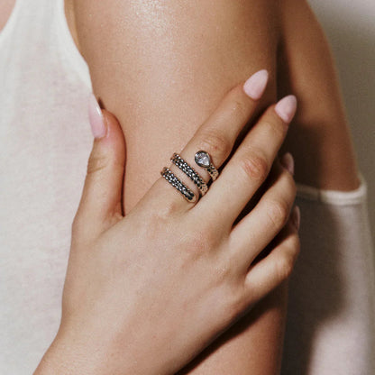 [Royal&Vicky]Davina Gold Serpent Ring