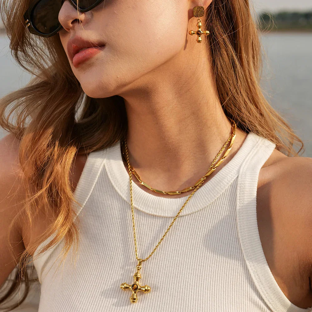 [Royal&Vicky]Della Gold Necklace