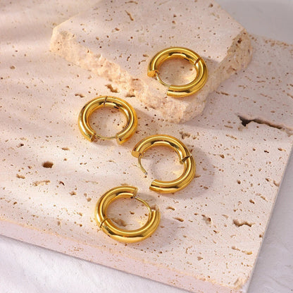 [Royal&Vicky]Bold Round Hoops