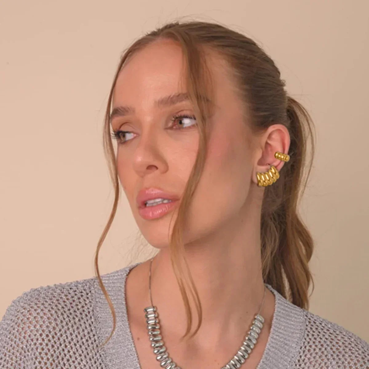 [Royal&Vicky]Beatrix Gold Earrings