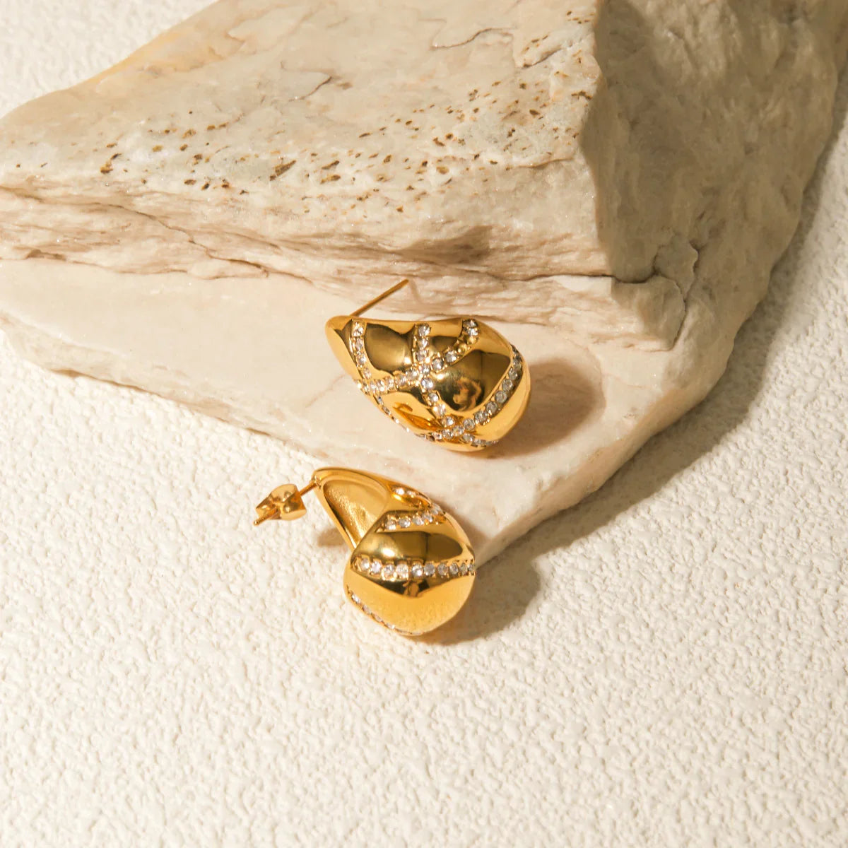 [Royal&Vicky]Linnea Gold Earrings