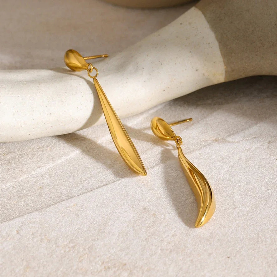 [Royal&Vicky]Aspen Gold Earrings