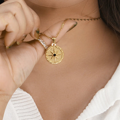 [Royal&Vicky]Ellie Compass Necklace