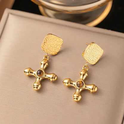 [Royal&Vicky]Della Gold Earrings