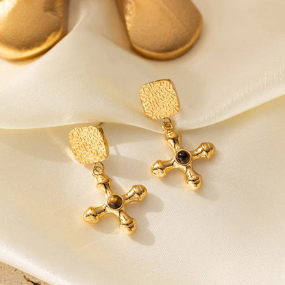 [Royal&Vicky]Della Gold Earrings