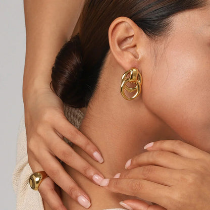 [Royal&Vicky]Zoey Gold Earrings