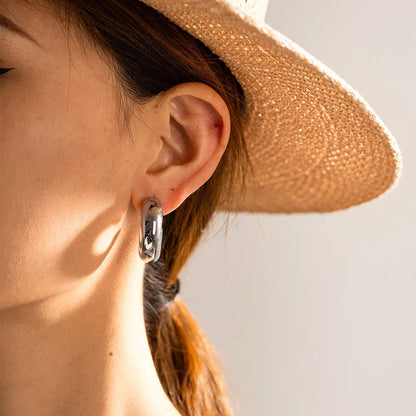 [Royal&Vicky]Natalia Chunky Gold Hoops