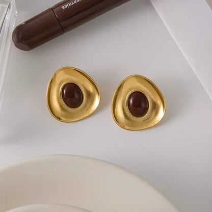 [Royal&Vicky]Orissa Gold Enamel Earrings