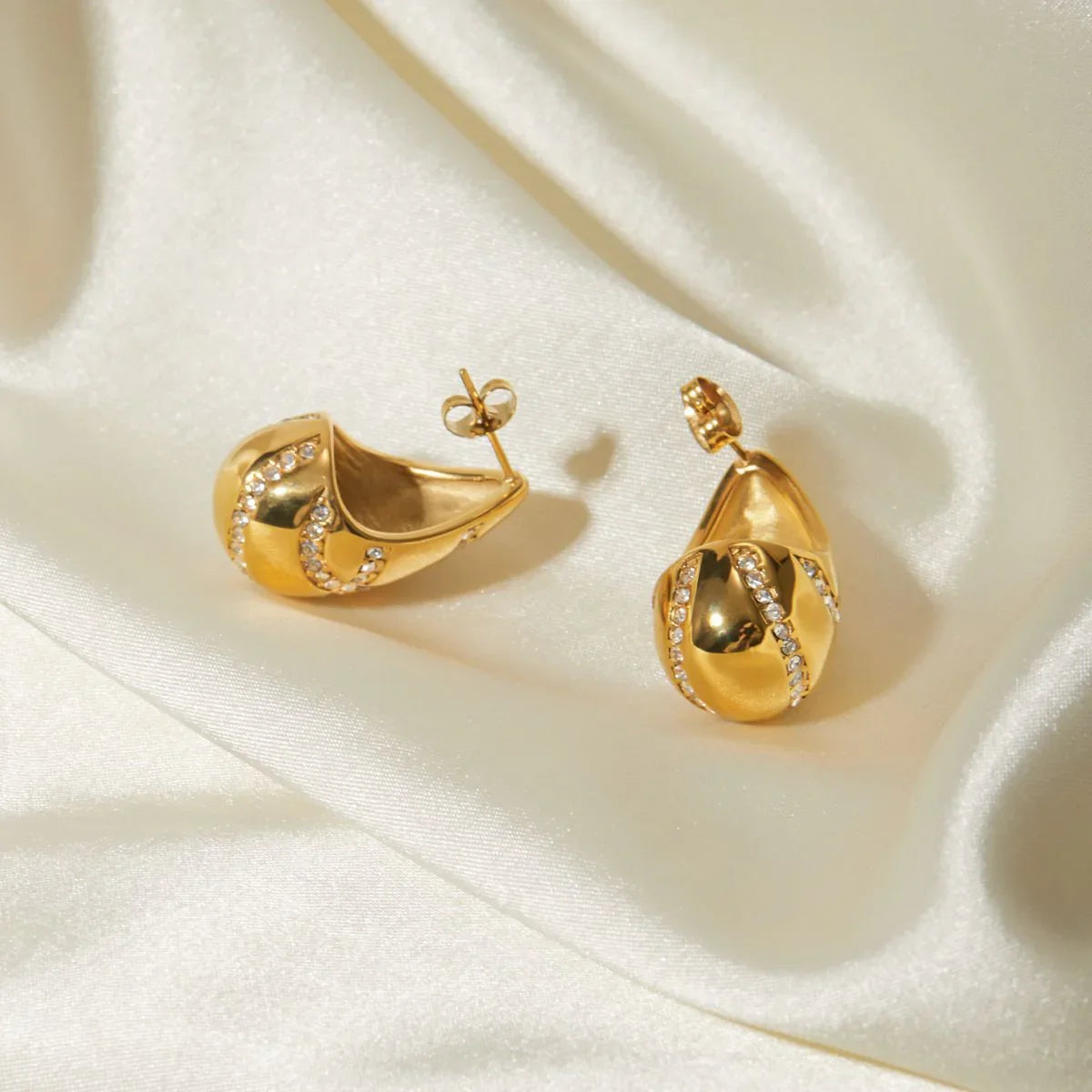 [Royal&Vicky]Linnea Gold Earrings