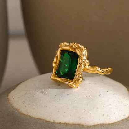 [Royal&Vicky]Priscilla Emerald Ring