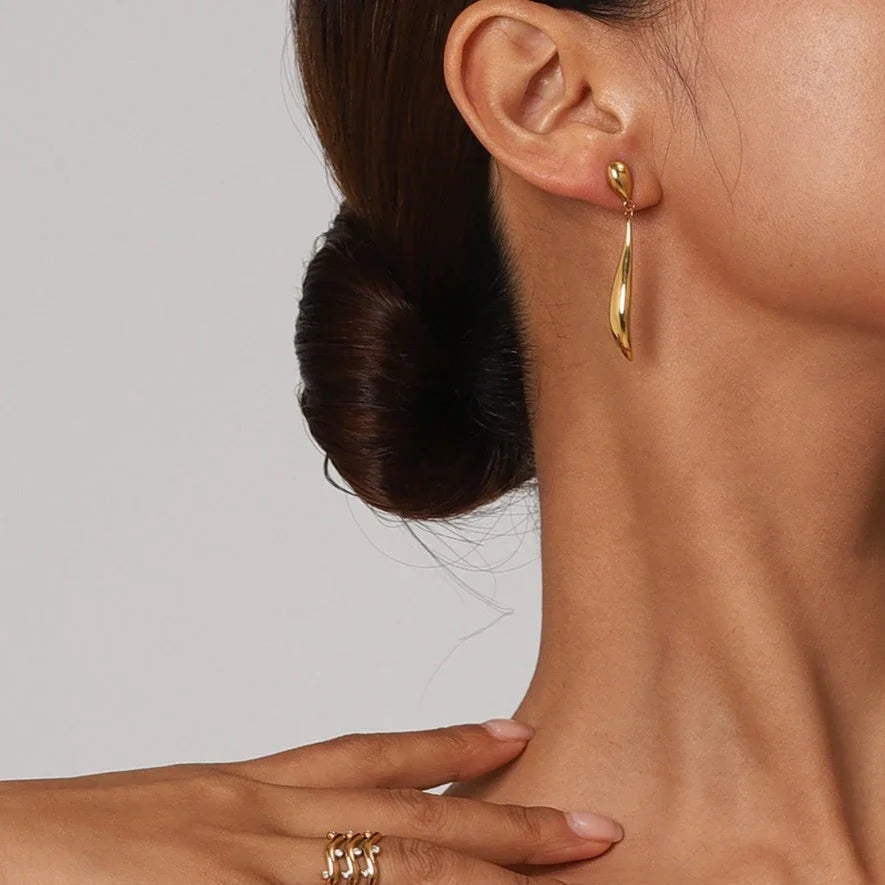 [Royal&Vicky]Aspen Gold Earrings