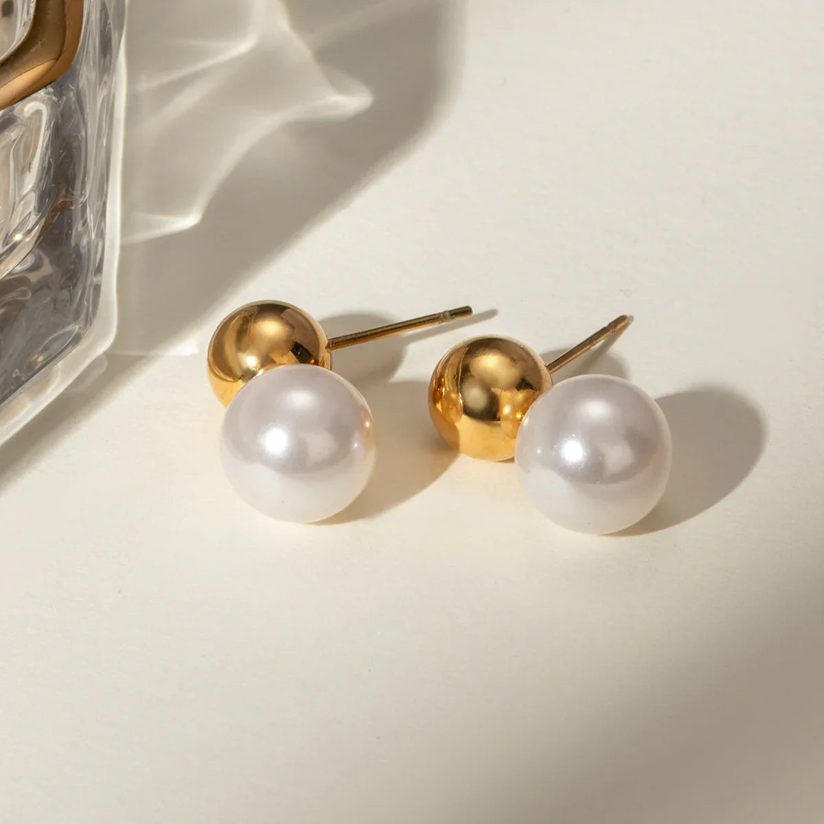 [Royal&Vicky]Nautica Dome Pearl Earrings