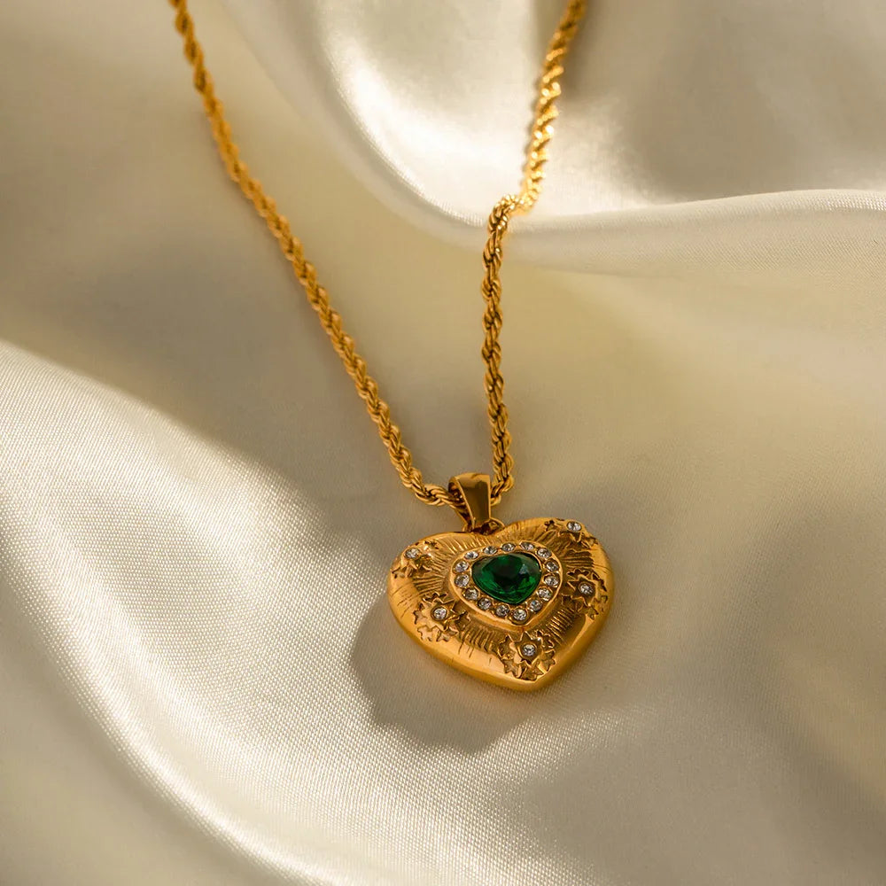 [Royal&Vicky]Caelus Gold Heart Necklace