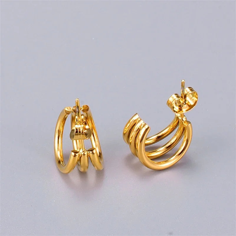 [Royal&Vicky]Cradle Gold Earrings