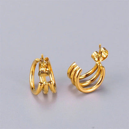 [Royal&Vicky]Cradle Gold Earrings