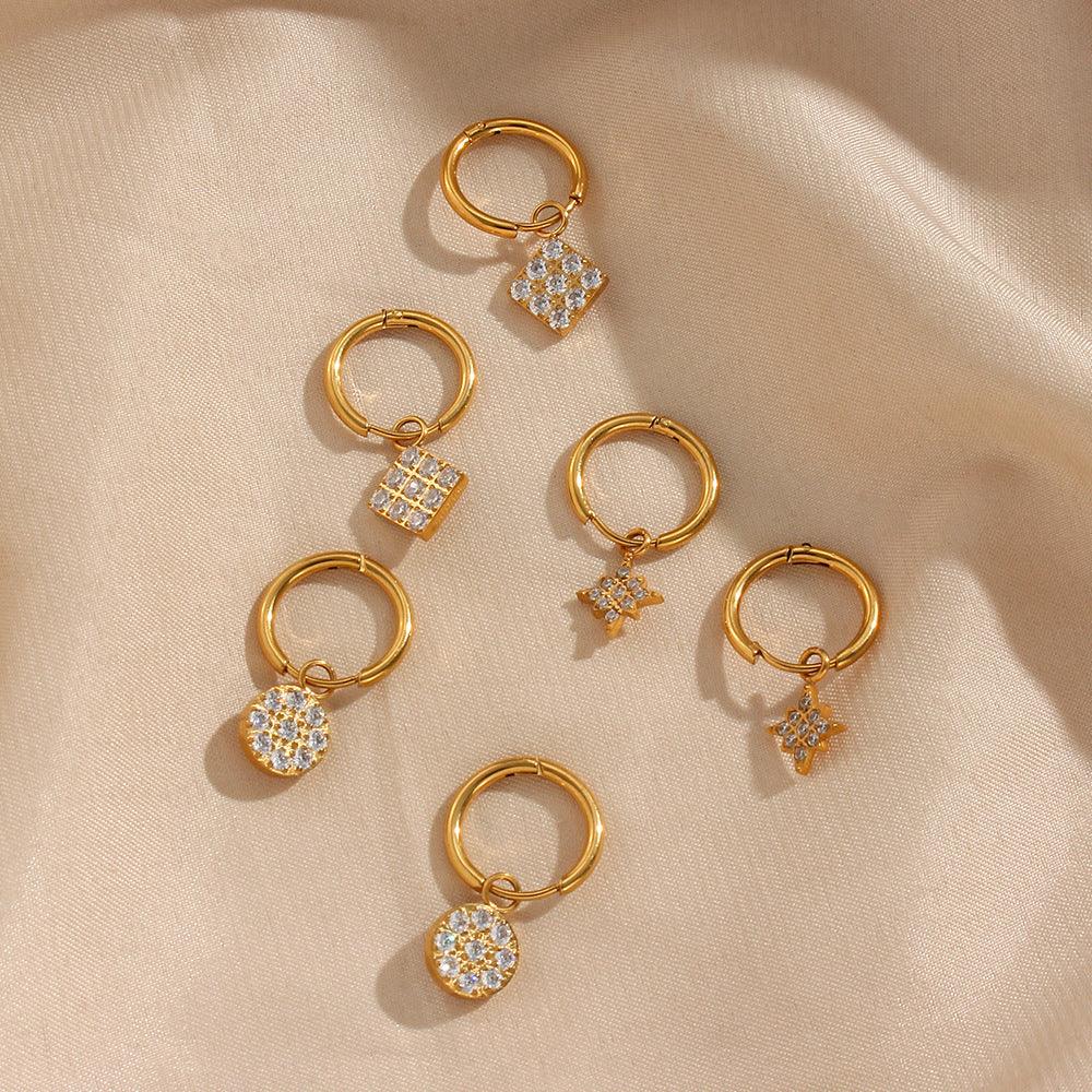 [Royal&Vicky]Margaret Gold Earrings