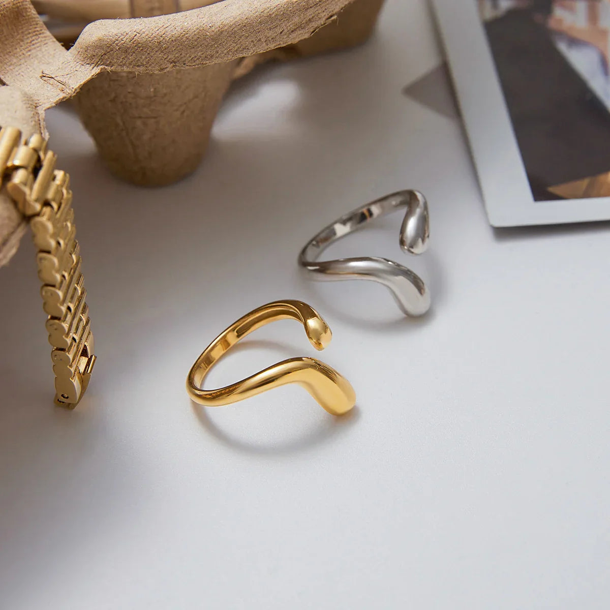 [Royal&Vicky]Diane Twisted Band Ring