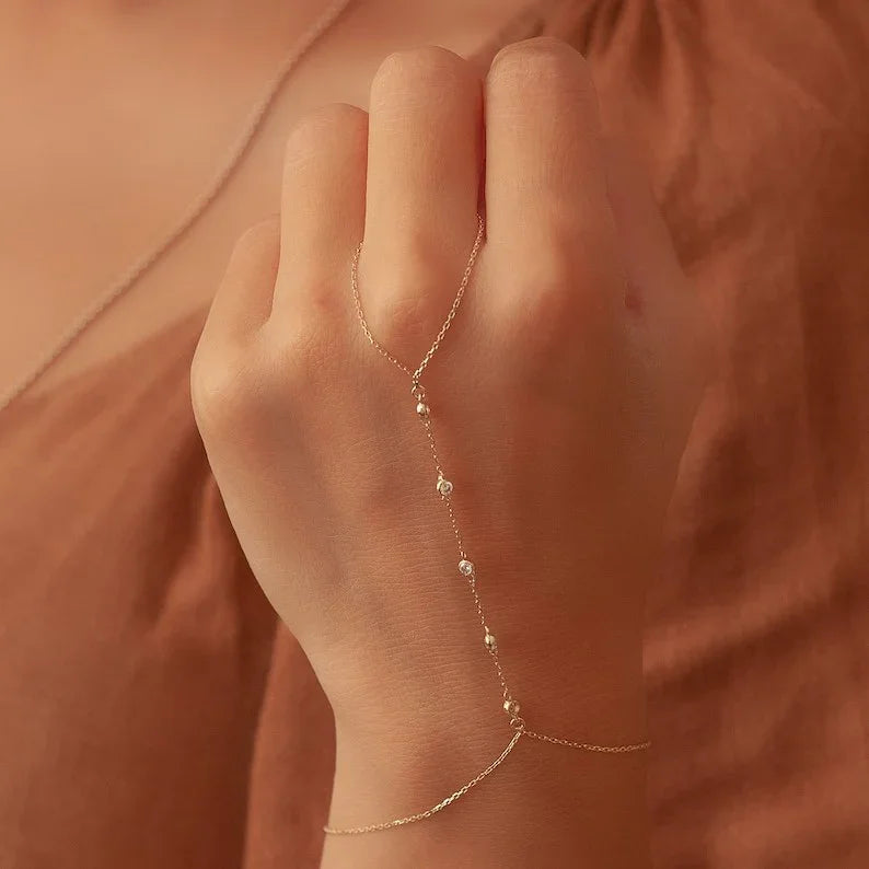 [Royal&Vicky]Evelyne Gold Chain Bracelet