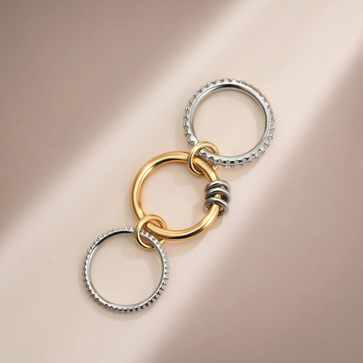 [Royal&Vicky]Cosette Stacked Diamond Ring