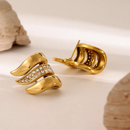 [Royal&Vicky]Charmaine Gold Earrings