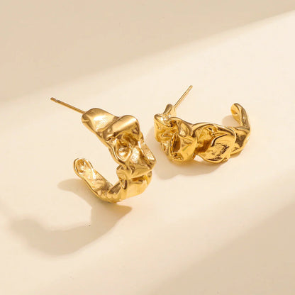 [Royal&Vicky]Ashley Gold Earrings