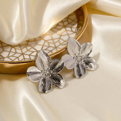 [Royal&Vicky]Allysa Flower Gold Earrings