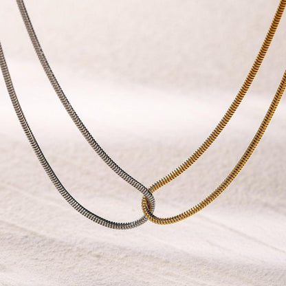 [Royal&Vicky]Talia Two Tone Necklace