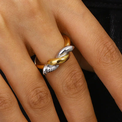 [Royal&Vicky]Trinity Twisted Nail Ring