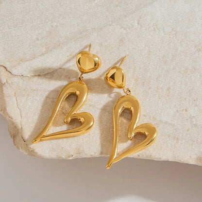 [Royal&Vicky]Venus Gold Heart Earrings