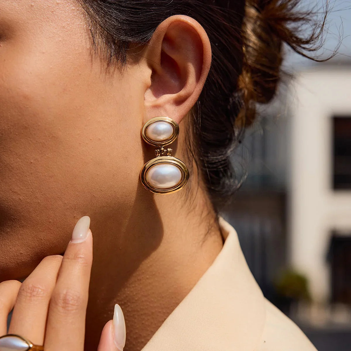 [Royal&Vicky]Winnie Freshwater Pearl Earrings