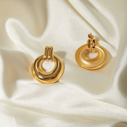 [Royal&Vicky]Lynora Gold Earrings