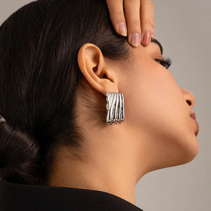 [Royal&Vicky]Alisa Gold Earrings