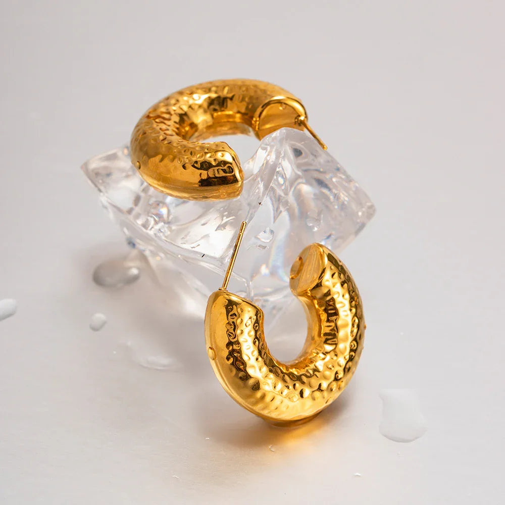 [Royal&Vicky]Bethany Gold Earrings