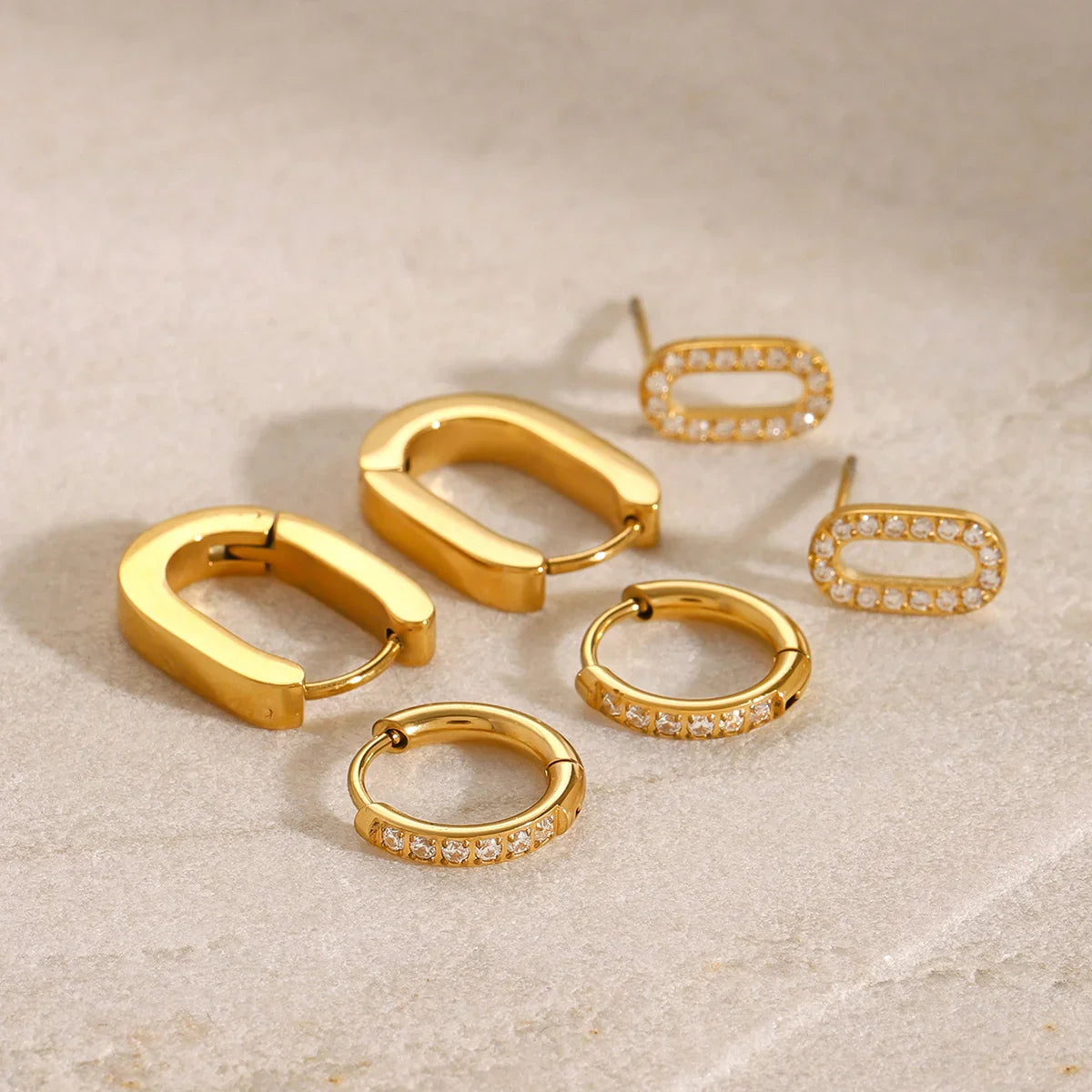 [Royal&Vicky]Ryleigh Diamond Hoop Bundle