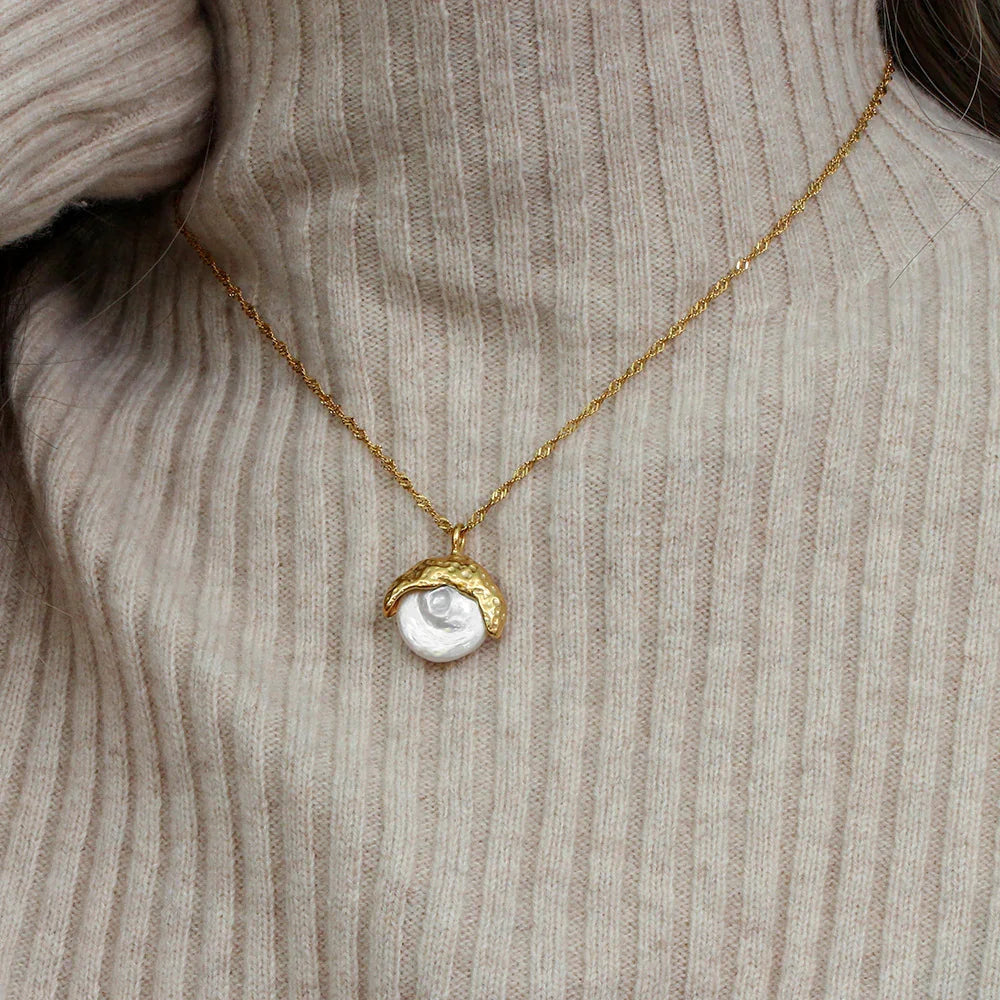 [Royal&Vicky]Kimberly Pearl Necklace