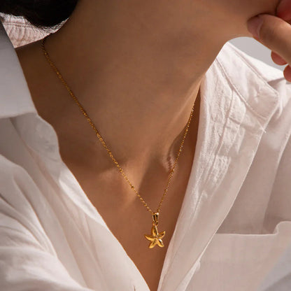 [Royal&Vicky]Emmie Gold Starfish Pendant