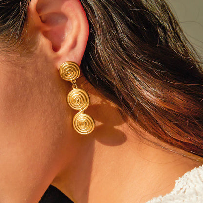[Royal&Vicky]Marielle Gold Earrings