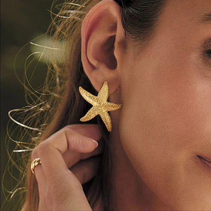 [Royal&Vicky]Serene Gold Starfish Earrings