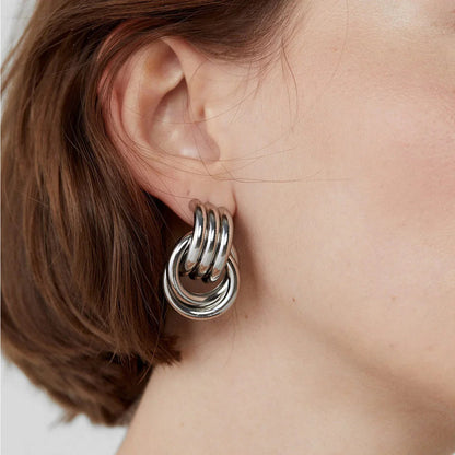 [Royal&Vicky]Luna Layered Hoop Earrings