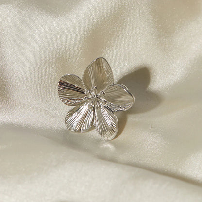 [Royal&Vicky]Alina Silver Petal Ring