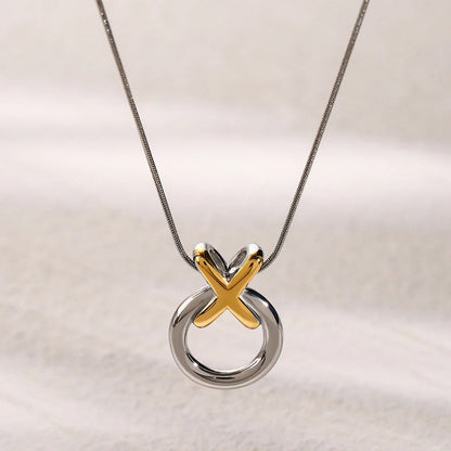 [Royal&Vicky]Mirabelle Ring Knot Necklace