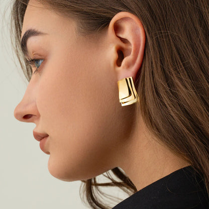 [Royal&Vicky]Hettie Gold Earrings