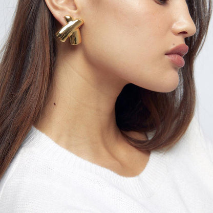 [Royal&Vicky]Catarina Gold Earrings