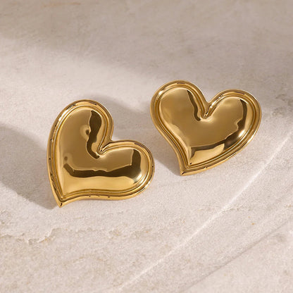 [Royal&Vicky]Liora Gold Heart Earrings