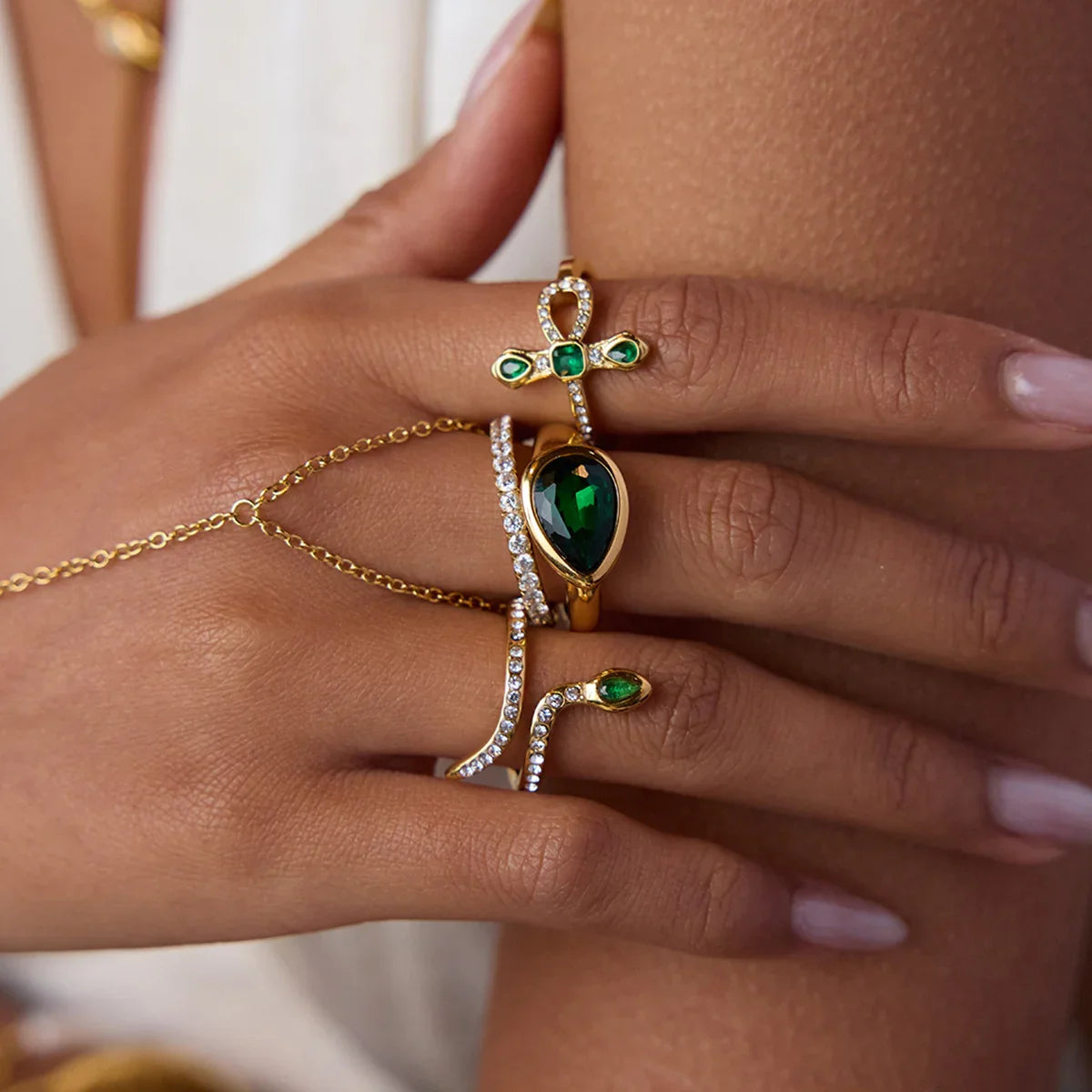 [Royal&Vicky]Joy Diamond Knot Gold Ring
