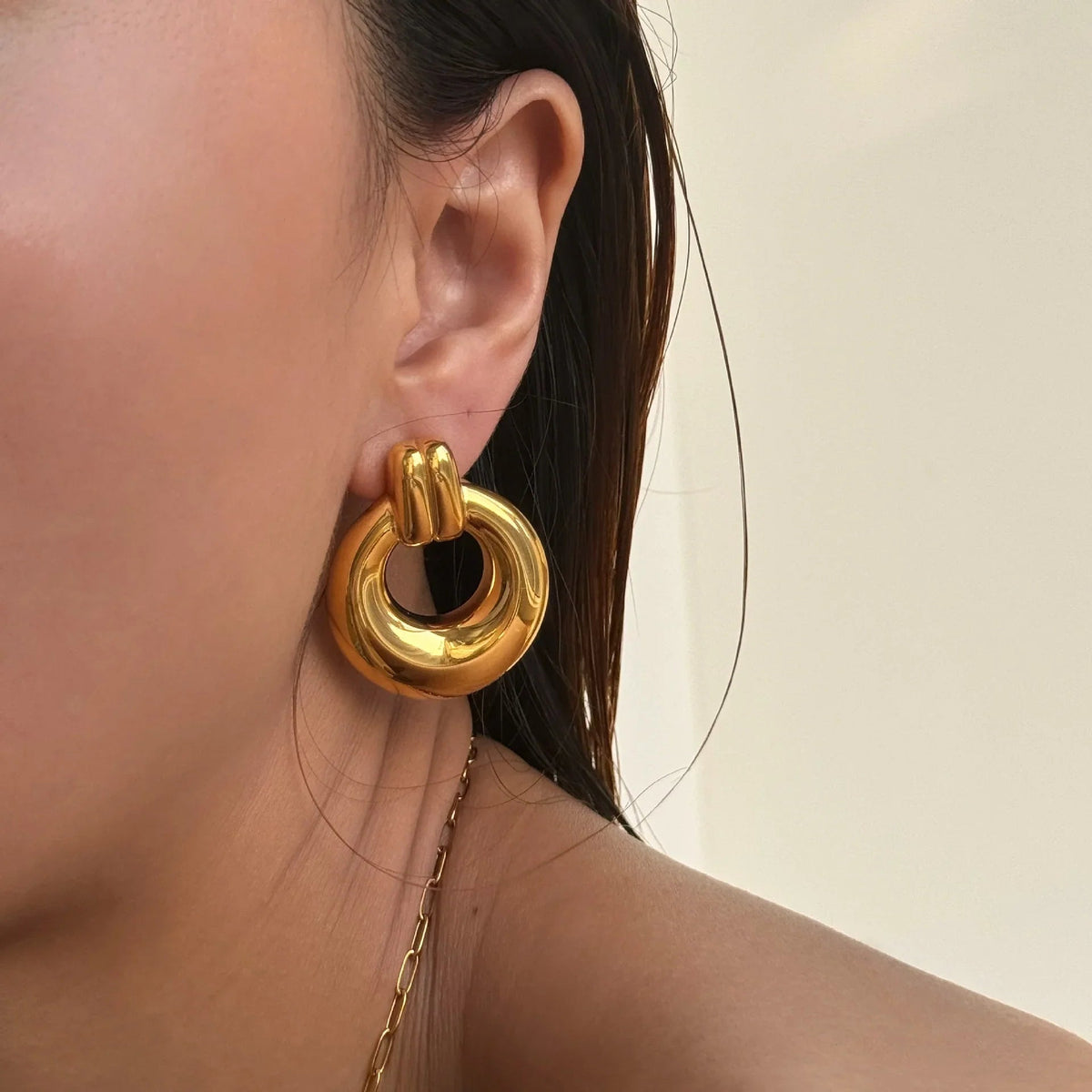 [Royal&Vicky]Lynora Gold Earrings