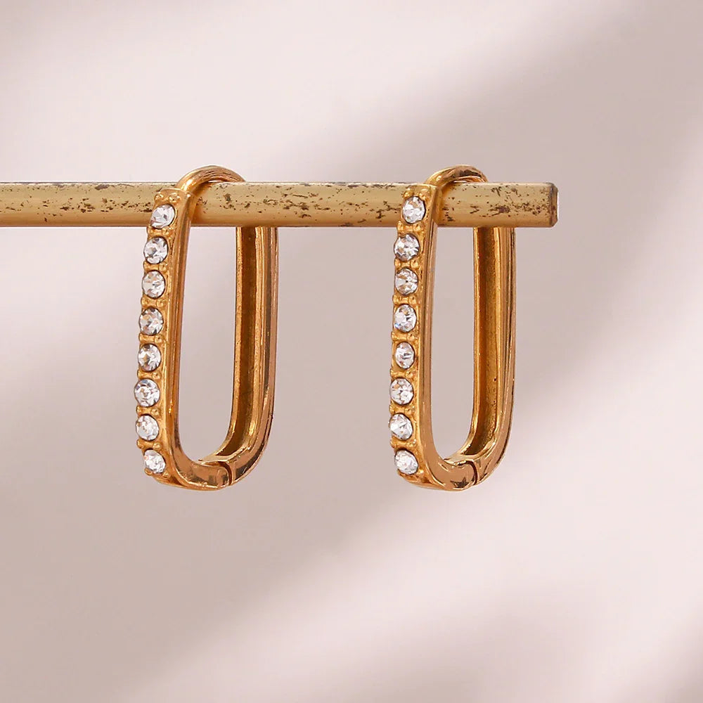 [Royal&Vicky]Maya Gold Hoop Earrings