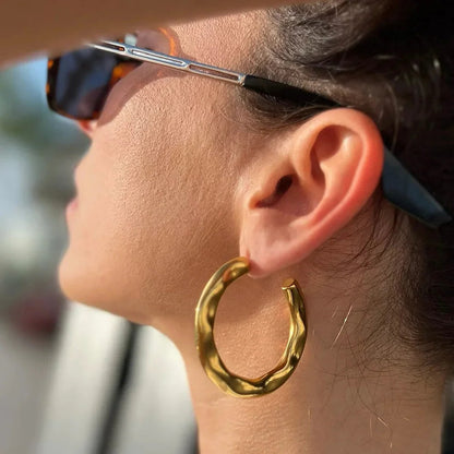 [Royal&Vicky]Riley Gold Earrings