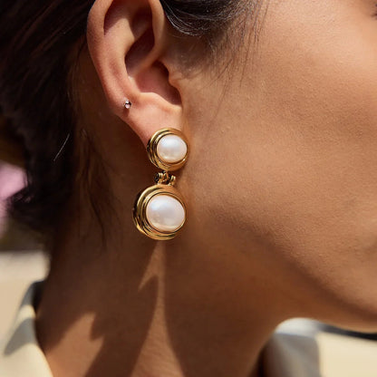 [Royal&Vicky]Winnie Freshwater Pearl Earrings